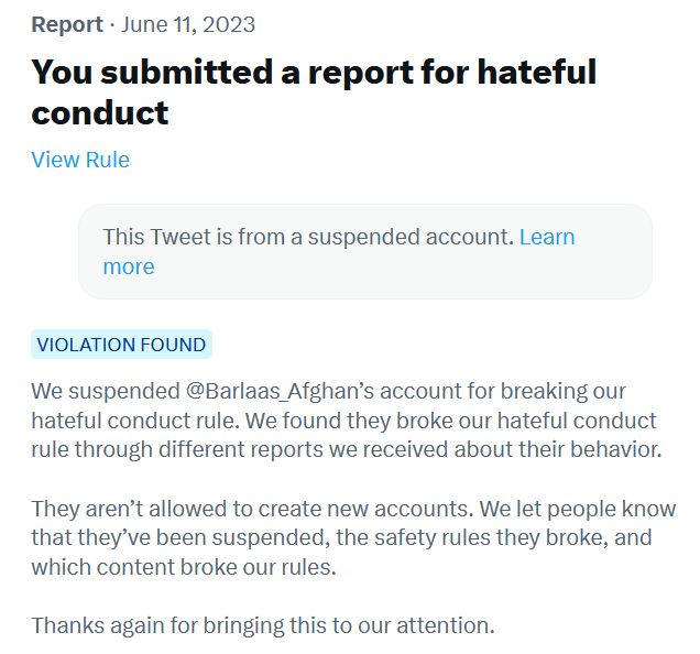 Got also suspended @Barlaas_Afghan’s account. This AfGaando was also lying too much against Pakistan and Punjab.