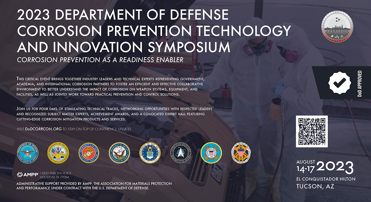 4D Technology is local this August 14-17th!

Visit us at the 2023 DoD Corrosion Prevention Technology Symposium in Tucson, Arizona.

See live demonstrations from the 4D InSpec and 4D InSpec XL.

#tucsonaz #dod
