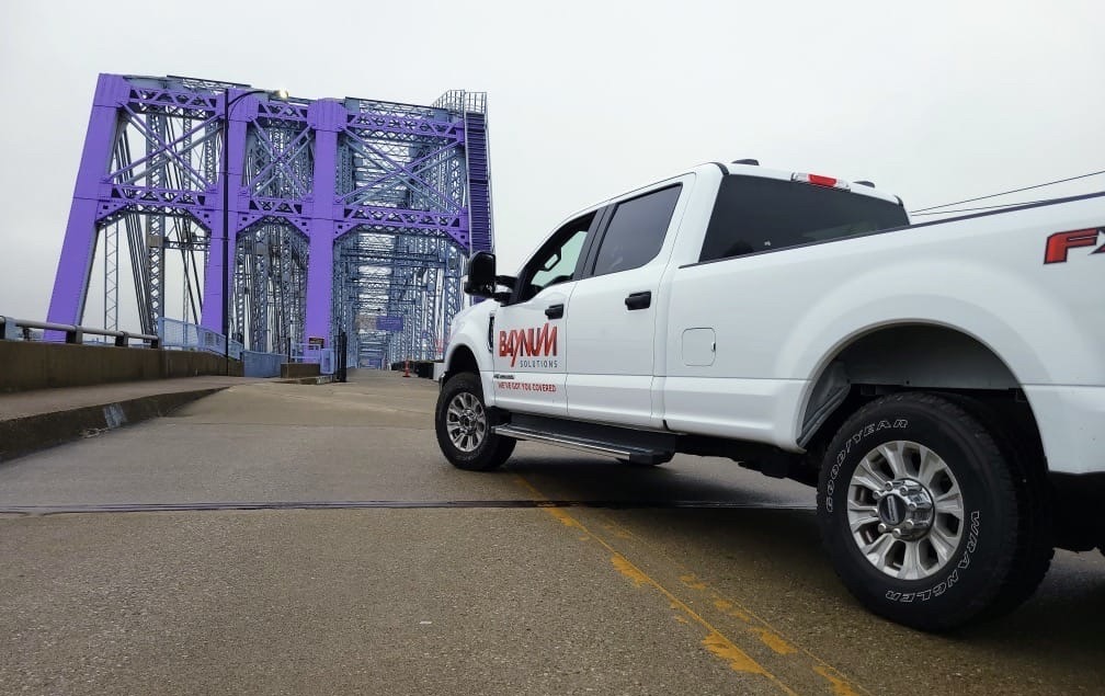 BaynumSolutions's tweet image. The @PurplePeopleBri is the perfect pop of color needed on this cloudy Kentucky day! #purplepeoplebridge #newportonthelevee #baynumsolutions