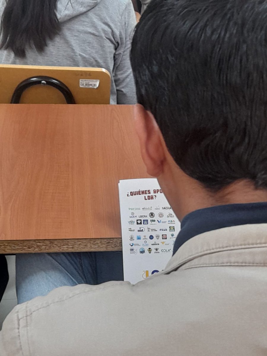 Hoy estuvimos en <a href="/lacentralec/">Universidad Central del Ecuador</a> , en la Facultad de Ciencias Sociales y Humanas , socializando la #LeyOrgánicaAnimal .
Seguimos adelante en la lucha por los Derechos Animales.