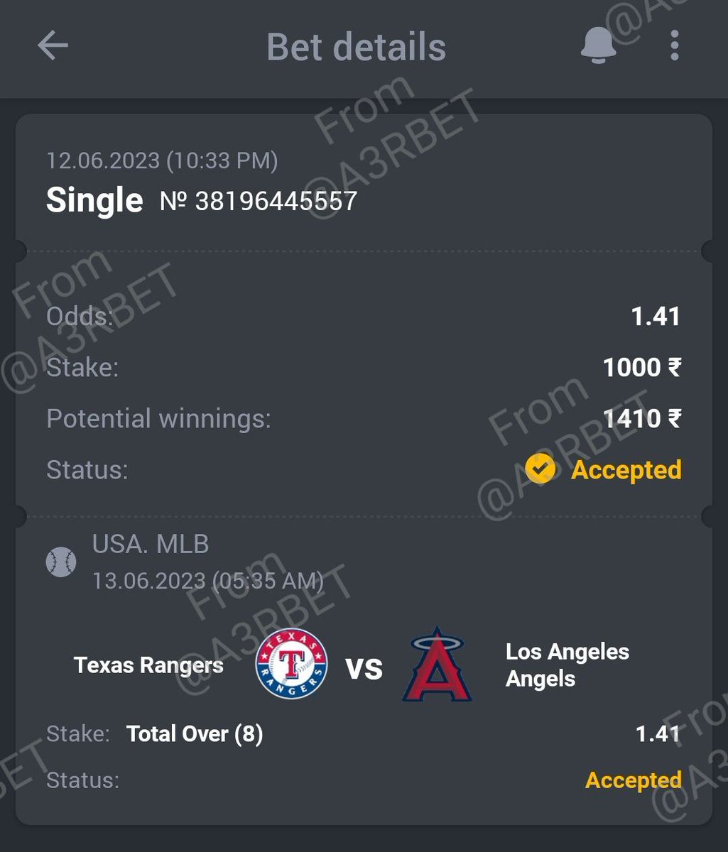 Baseball - MLB

Angels at Rangers

⚾ Over 8
🔖 1.41
💵 5 Units

#GamblingTwitter #SportsBetting #TeamParieur #SportsPicks #Betting #A3RBET #FreePicks #SportsBettor

#MLB #MLBPicks #MLBTwitter #MLBTonight #Baseball #StraightUpTX #GoHalos

Like + RT