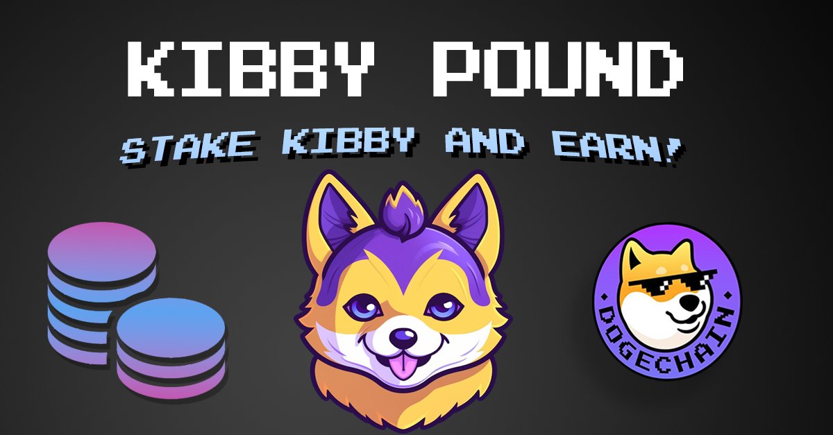 Our Daddy token <a href="/Kibby_DC/">Kibby</a> just released their $Kibby staking pool! Stake your Kibby rewards to earn even more Kibby tokens! pound.kibby.dog