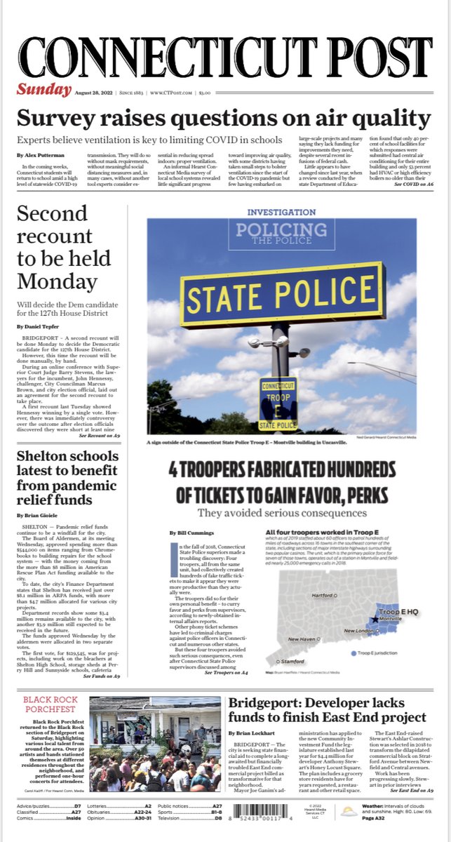 Wendy_Met's tweet photo. Hearst CT Media newsrooms honored with more than 100 SPJ CT journalism awards, including investigative and public service. Ultimately this work aims to serve &amp; inform communities, appreciate its impact being recognized. Congrats to all media recipients. https://t.co/U2tw8hlwTc https://t.co/uHdkOtsBQi