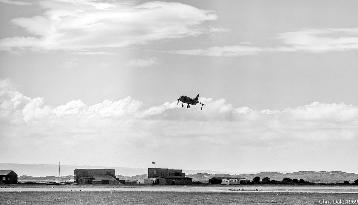 We now expect fighter jets to take off and land vertically.  When they showed us a Harrier at Chivenor in August 1969, it seemed near-miraculous. The first had been delivered to the RAF only in April.

In May/June 1982 they were on the news every night, fighting in the Falklands