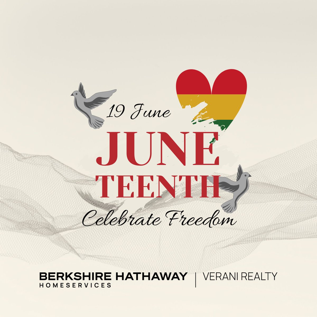 CocoEarlyRE's tweet photo. On Juneteenth, we recommit ourselves to the work of equity, equality and justice. We celebrate the centuries of struggle, courage and hope that have brought us to this time of progress and possibility. 💛❤️💚

#Juneteenth #juneteenth2023 #celebratefreedom https://t.co/uTtV11EKWk
