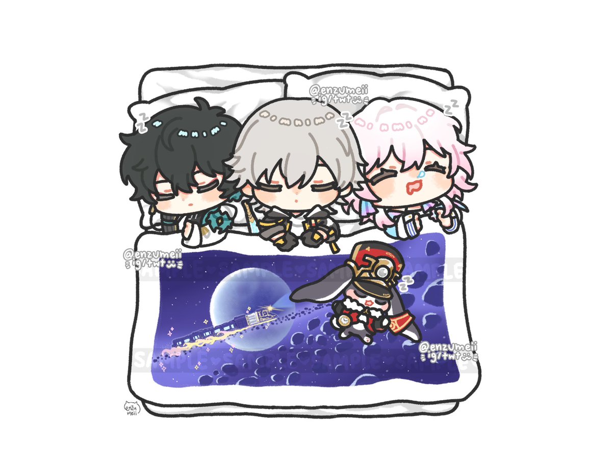 Sleepy trailblazers🚂💤 #HonkaiStarRail