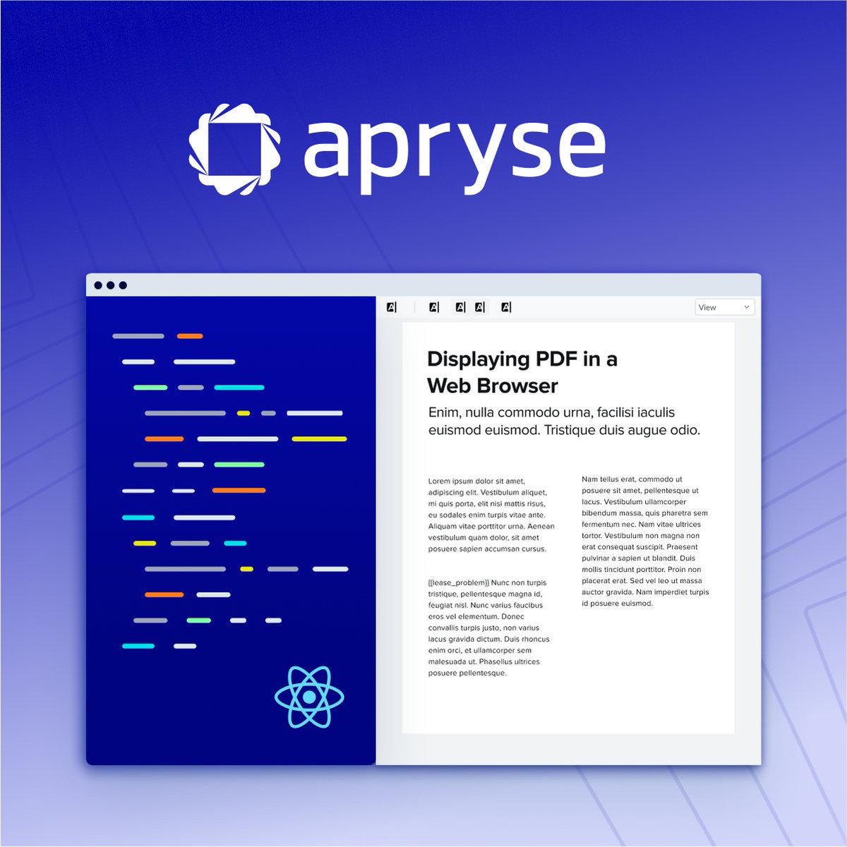 aprysesolutions's tweet image. In one of our latest blogs, we cover how to embed the #Apryse #WebViewer into a #React app as a component. 

It does not use PDF.js or PDFium but instead uses our PDF rendering engine, written from scratch and maintained by more than 90 #developers.

Blog: ow.ly/BUgw50OM9Xk