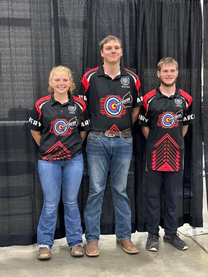 Congratulations and awesome job to the three Lidgerwood archers who qualified for and competed at the World Archery Tournament in  Myrtle Beach this past weekend!!!!  Zoey B., Dalton O. and Logan L. did an outstanding job throughout the season. We are very proud of you!!!