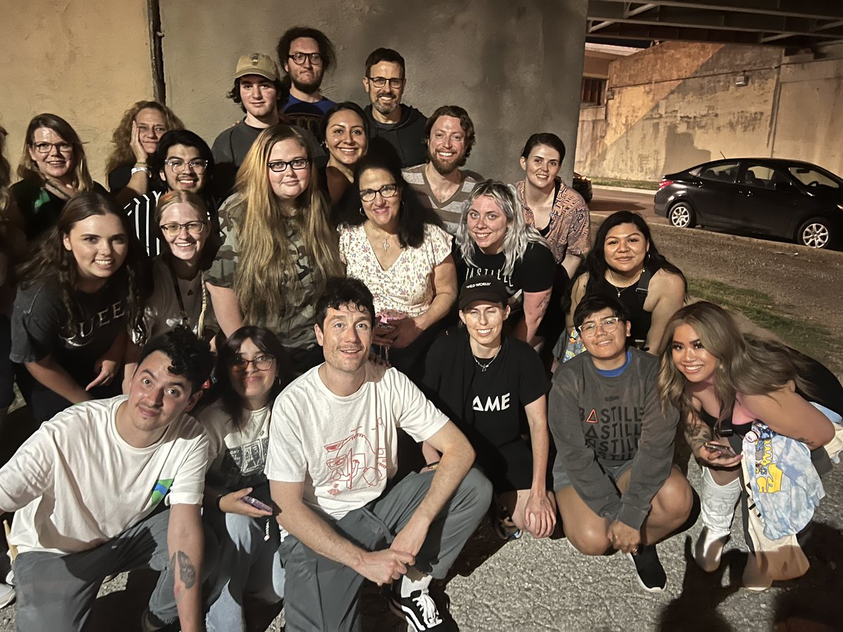 dickmeredith's tweet photo. @bastilledan out back last night @CainsBallroom https://t.co/WbiG3iyCeu
