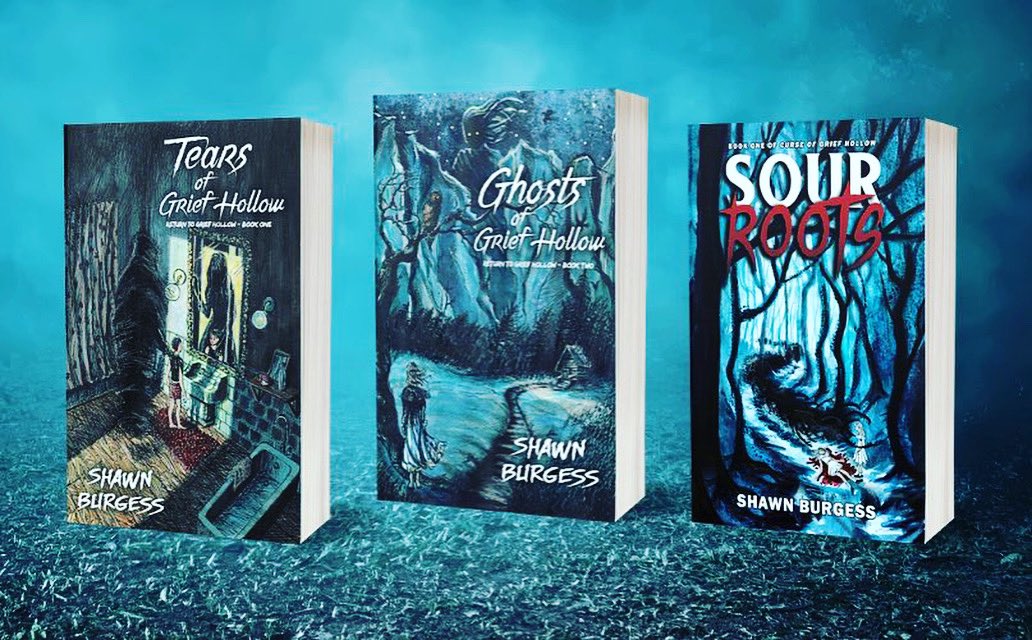 The #bookcovers I did for Shawn Burgess a year ago already! ♥️🙂 Time flies! 

#bookcover #bookcoverart #artist #coverartist #horrorbook #horror #bookstagram #horrorauthorsofinstagram #horrorart #horrorauthors #darkfictionauthor #darkfiction