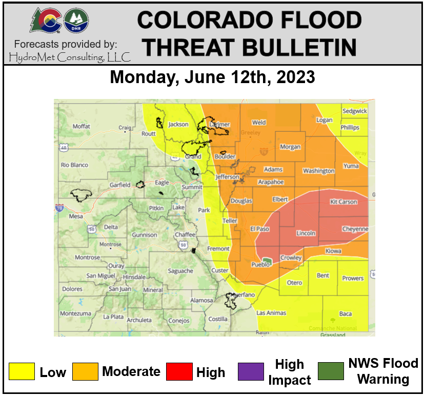 Colorado Flood Threat Bulletin tweet media