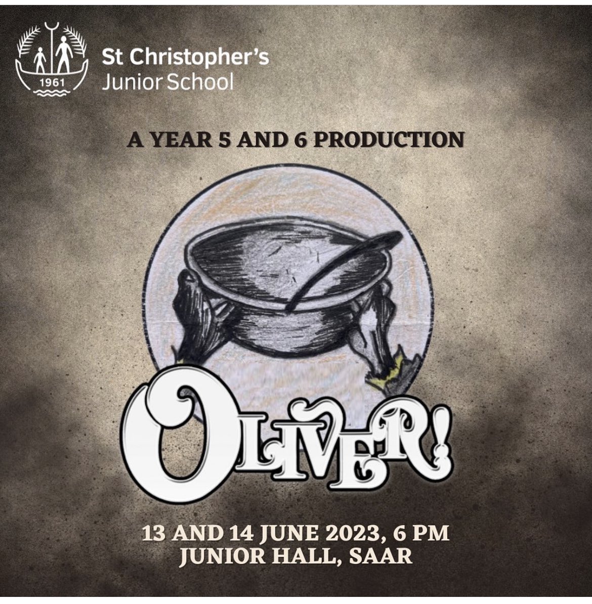 #Stcbh Tickets are on sale at both campuses for the upcoming Junior Production of Oliver. The cast and crew have been working around the clock to make this another incredible St Chris performance. Come along on 13 or 14 June to support our talented students. Don't miss it!