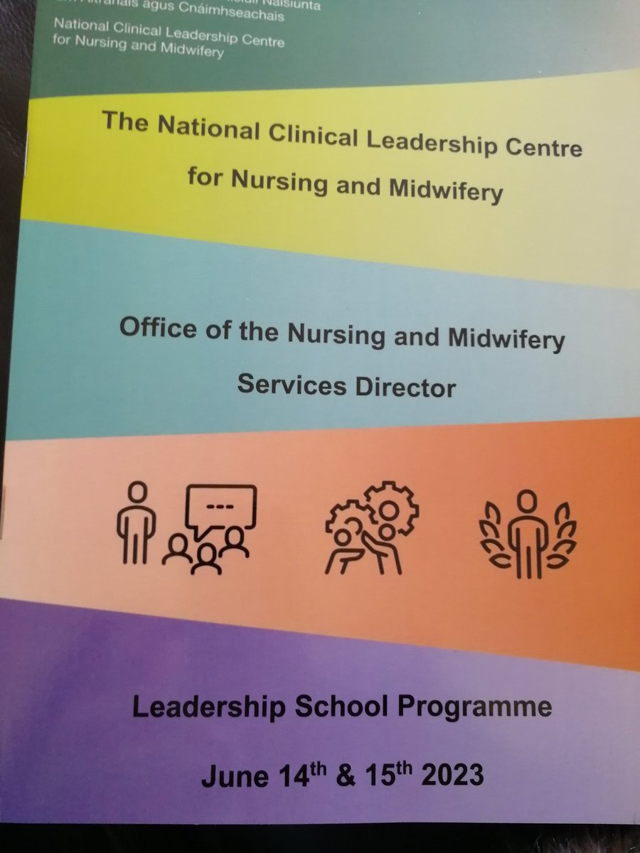 @NCLChse are so looking forward to welcoming speakers & participants to our Leadership School,Theme: Navigating Nursing & Midwifery Leadership into the Future.Wonderful opportunity for leadership development, networking & shared learning. @NurMidONMSD @GSGerShaw @chiefnurseIRE