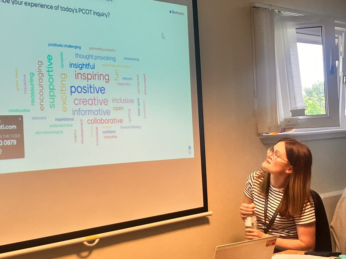 LaineyHolmes2's tweet photo. Great presentation and use of #appreciativeinquiry by our very own @SarahInnesOT creating an environment for great collaborative working and supportive sharing of ideas. ππΌ #primarycareoccupationaltherapy
#PCOT #lanarkshire #teamdevelopmentday https://t.co/NDH5fq9voh