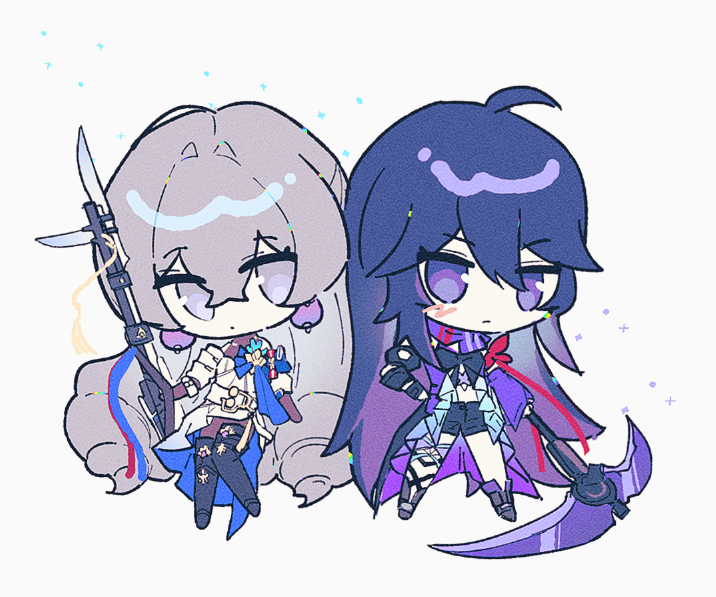 💙💜브젤. . . 

#HonkaiStarRail 
#スターレイル 
#bronseele #ブロゼレ