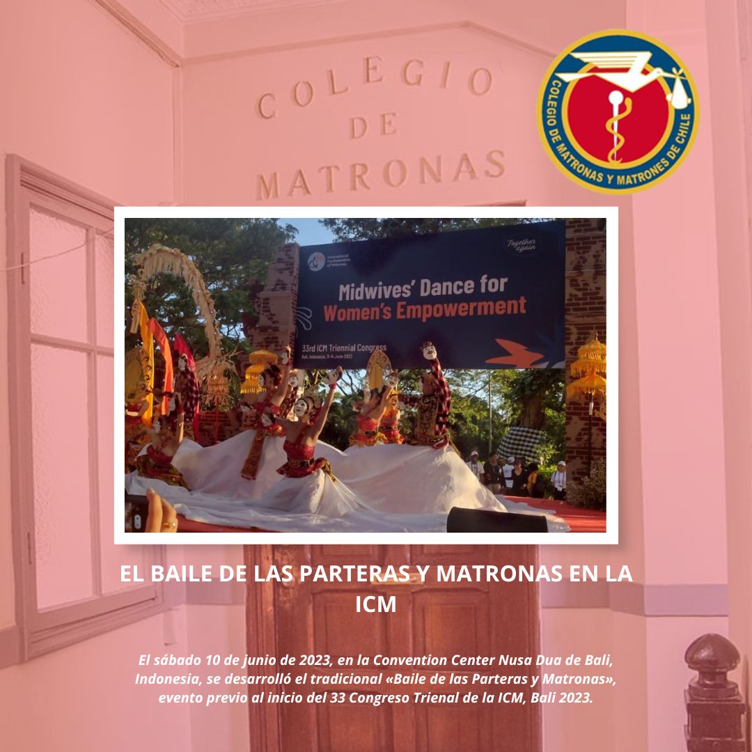 🔴El sábado 10 de junio de 2023, en la Convention Center Nusa Dua de Bali, Indonesia, se desarrolló el tradicional «Baile de las Parteras y Matronas», evento previo al inicio del 33 Congreso Trienal de la ICM, Bali 2023 @world_midwives 📱Nota completa: colegiodematronas.cl/noticias/el-ba…