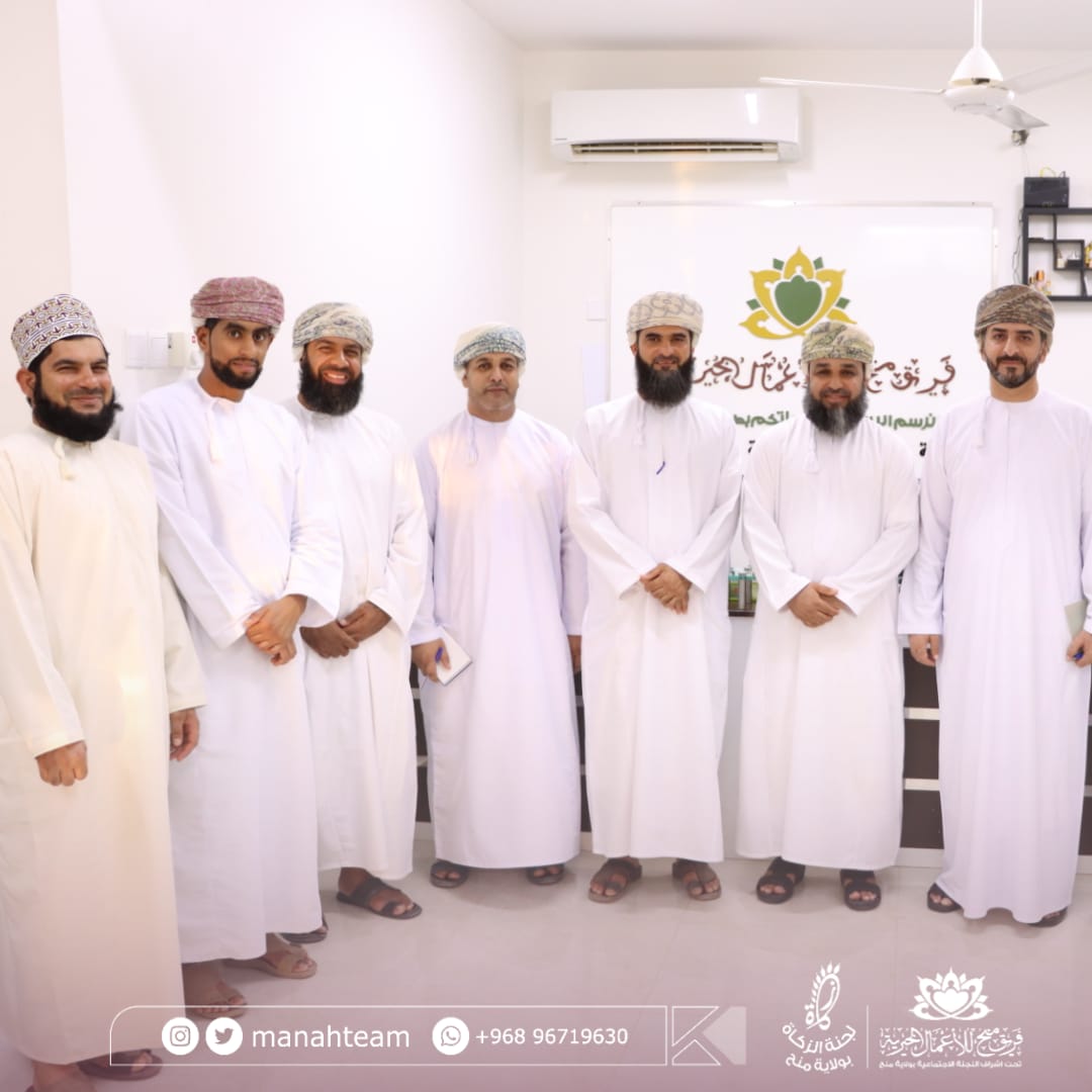 جانب من زيارة فريق العوابي الخيري لفريق منح للأعمال الخيرية ، وذلك بهدف تبادل الخبرات بين الفريقين والاستفادة من تجاربهم في العمل التطوعي..