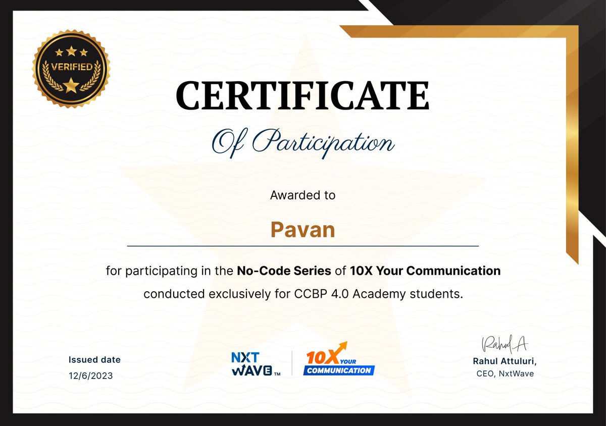 PavanMachiraju1's tweet photo. 10x you communication
 @nxtwave_tech @rahulattuluri #coding #codinglife https://t.co/X8KJjCGd3f