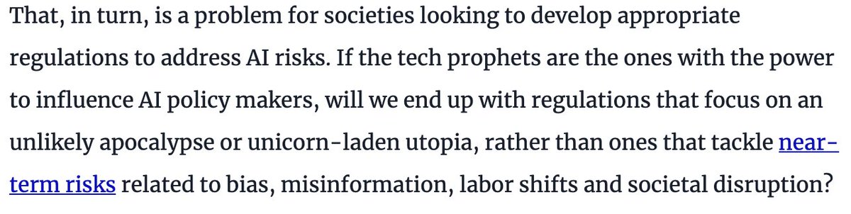 Prophet is a fitting term and the author's nod to millenarian apocalyptic preppers is spot on. Can't deny the religious aspects of AI doomerism venturebeat.com/ai/the-future-…