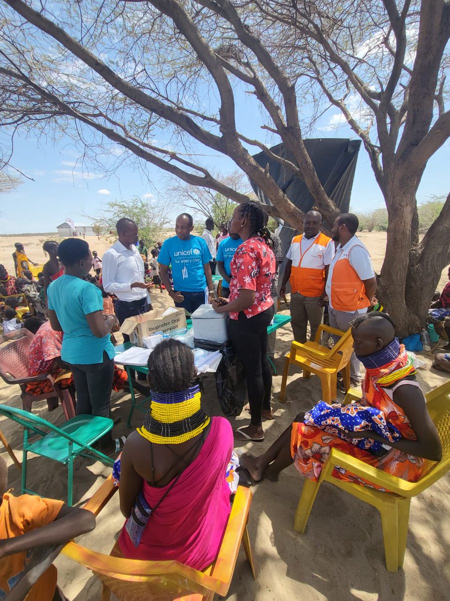 ismaelteta's tweet photo. Field visit to Turkana and Kakuma. Northen regions of Kenya have been devastated by droughts. Acute Malnutrition rates are as high as 40% in some counties. #Unicef and partners' support to the communities is helping the recovery and resilience in the affected areas https://t.co/I2s0j7hhoe