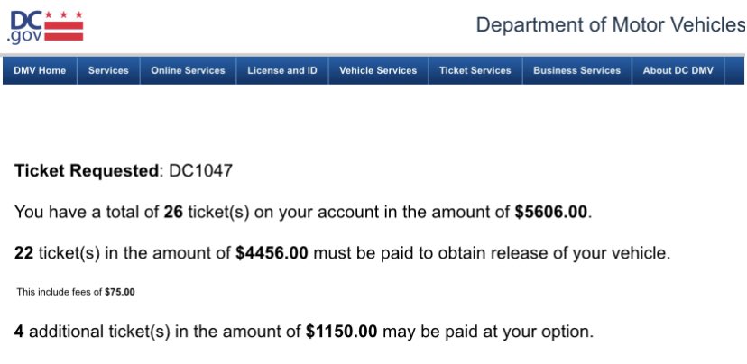 Should the political patron that gave someone this specialty plate be involved in responding to the $5500 in tickets they’ve accrued in the past year?