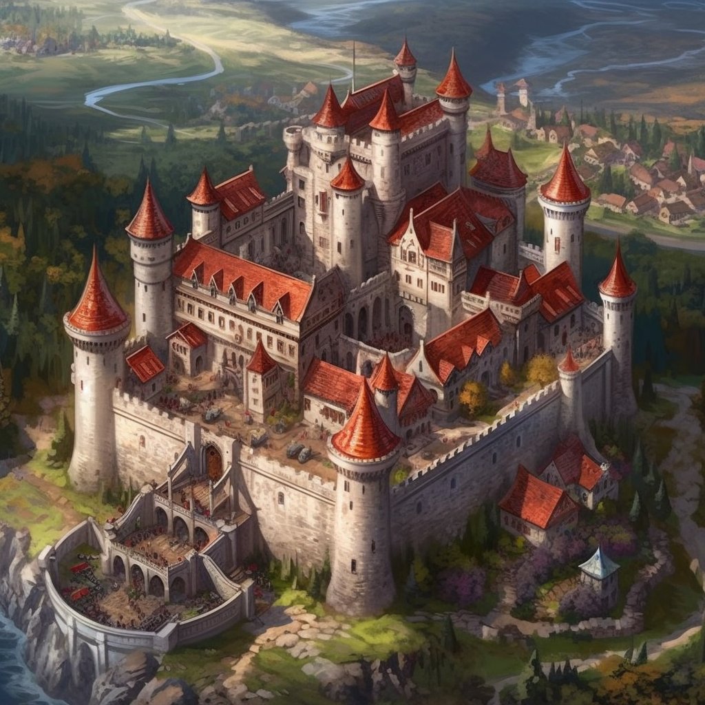 History____Geek's tweet photo. 🏰🌍📜 The medieval castle was a symbol of power and wealth, and it was designed to be both a fortress and a residence for the lord and his family. Castles were often built on high ground and surrounded by walls and moats for protection. 🏰🛡️

#MedievalTimes #CastleLife https://t.co/E9acMPlFai