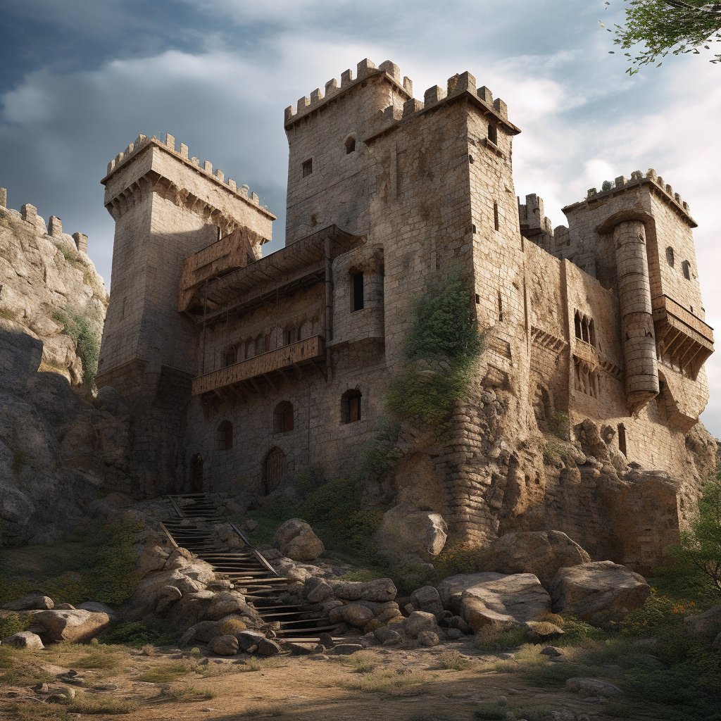 History____Geek's tweet photo. 🏰🌍📜 The medieval castle was a symbol of power and wealth, and it was designed to be both a fortress and a residence for the lord and his family. Castles were often built on high ground and surrounded by walls and moats for protection. 🏰🛡️

#MedievalTimes #CastleLife https://t.co/E9acMPlFai