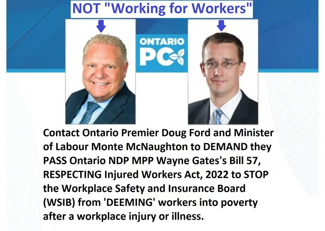 STOP @WSIB from 'DEEMING' #Injuredworkers into #poverty after a workplace injury or illness: codifylaws.com/canada-bill-de…

#onlab #WorkersRights
#WorkersCompIsARight
#FullJusticeNotHalfMeasures
 @fordnation @MonteMcNaughton @wsib #KPMG