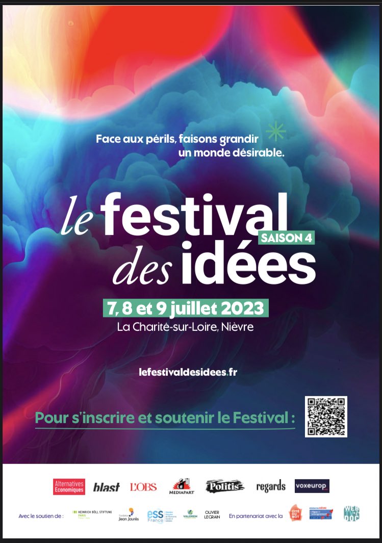 AudreyPulvar's tweet photo. Gauche (s) Unie (s) ? Gauches irréconciliables ? Gauche à l’écoute ? On en parle au 4e @festival_idees, à la Charité-sur-Loire du 7 au 9 juillet ! ✊🏾✊🏼✊Avec de vrais morceaux de  @marinetondelier @yjadot @leafiloche @faureolivier @egregoire @Clem_Autain… dedans ! 😎💥
#AGauche https://t.co/Wdys7iPcWV