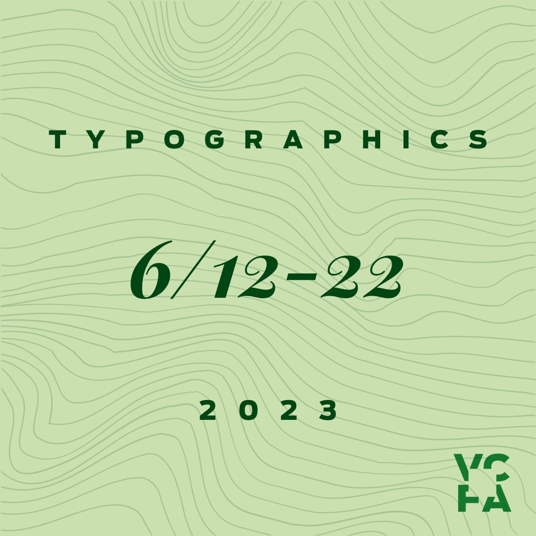 Starting today! Typographics 2023, June 12-22. VCFA's MFA in Graphic Design will be well represented at this year's Typographics Conference. Kyla Paolucci '23 + Faculty member Tasheka Arceneaux-Sutton will be presenting this year. Learn more: vcfa.edu/typographics-2…