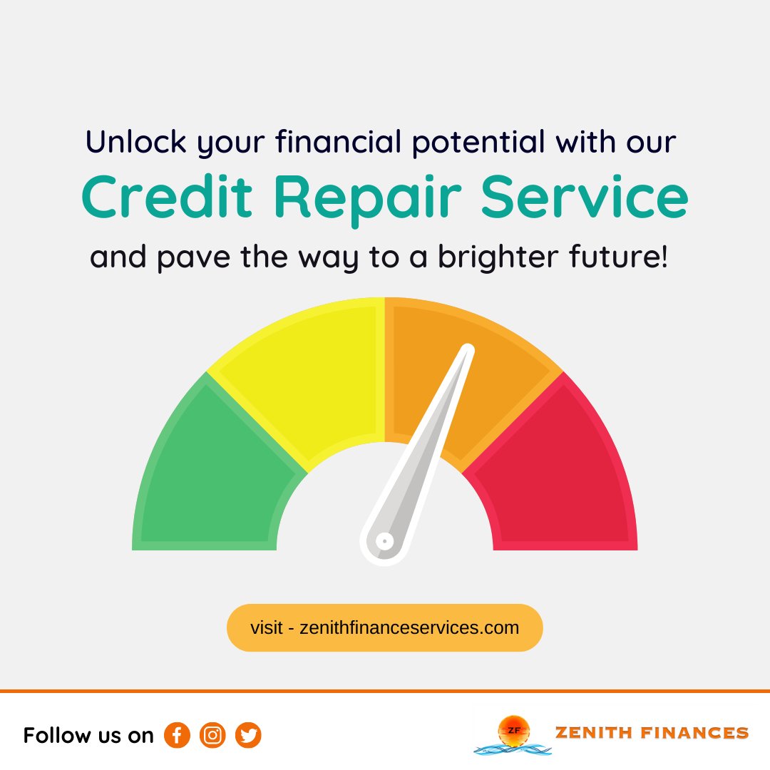 zenithfinances's tweet image. Say goodbye to bad credit and hello to financial freedom with our comprehensive credit repair solutions.
Visit now - zenithfinanceservices.com
#Zenithfinances #creditscorerepair