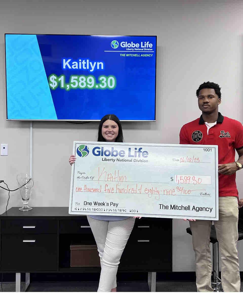 🥳 BIG CONGRATS to this weeks Comma Club in our Ocean Springs, MS office!!🥳 #TheMitchellAgencies #GlobeLifeLifeStyle #OneWeeksPay