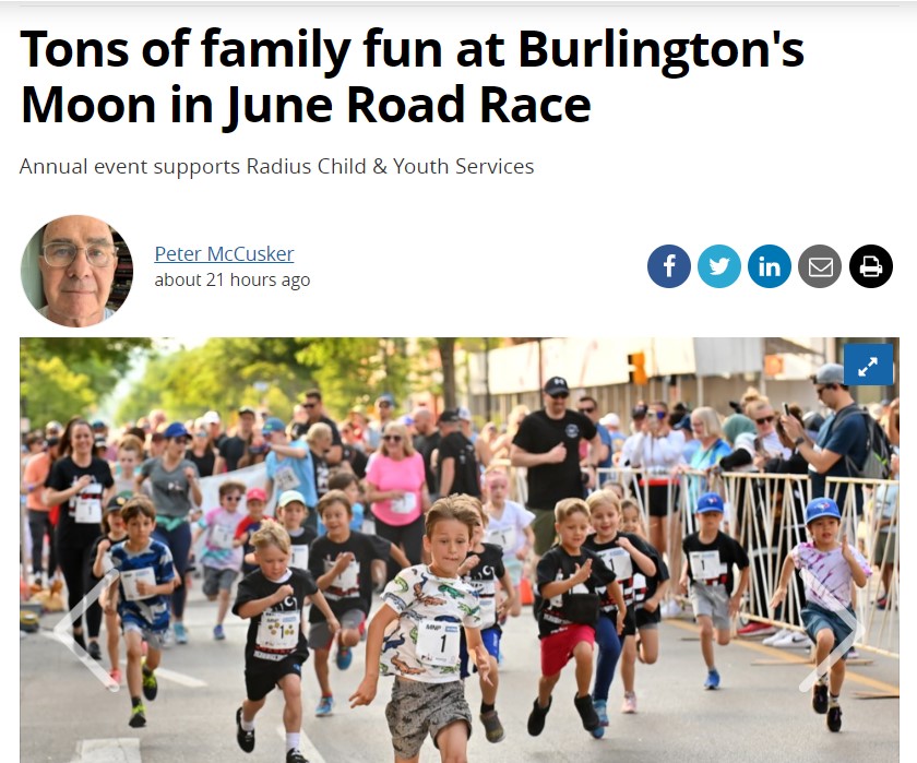 RadiusChild_Yth's tweet photo. Radius is in the news! Check out this great article in Burlington Today about the #MoonInJune Road Race, held this past Saturday evening. Don’t miss all the great photos too!
Read the article here: https://t.co/w4Wys0pRkC
#MiJ #MiJ203 #CharityRun #RunForRadius #Halton https://t.co/jCT88BOy6u