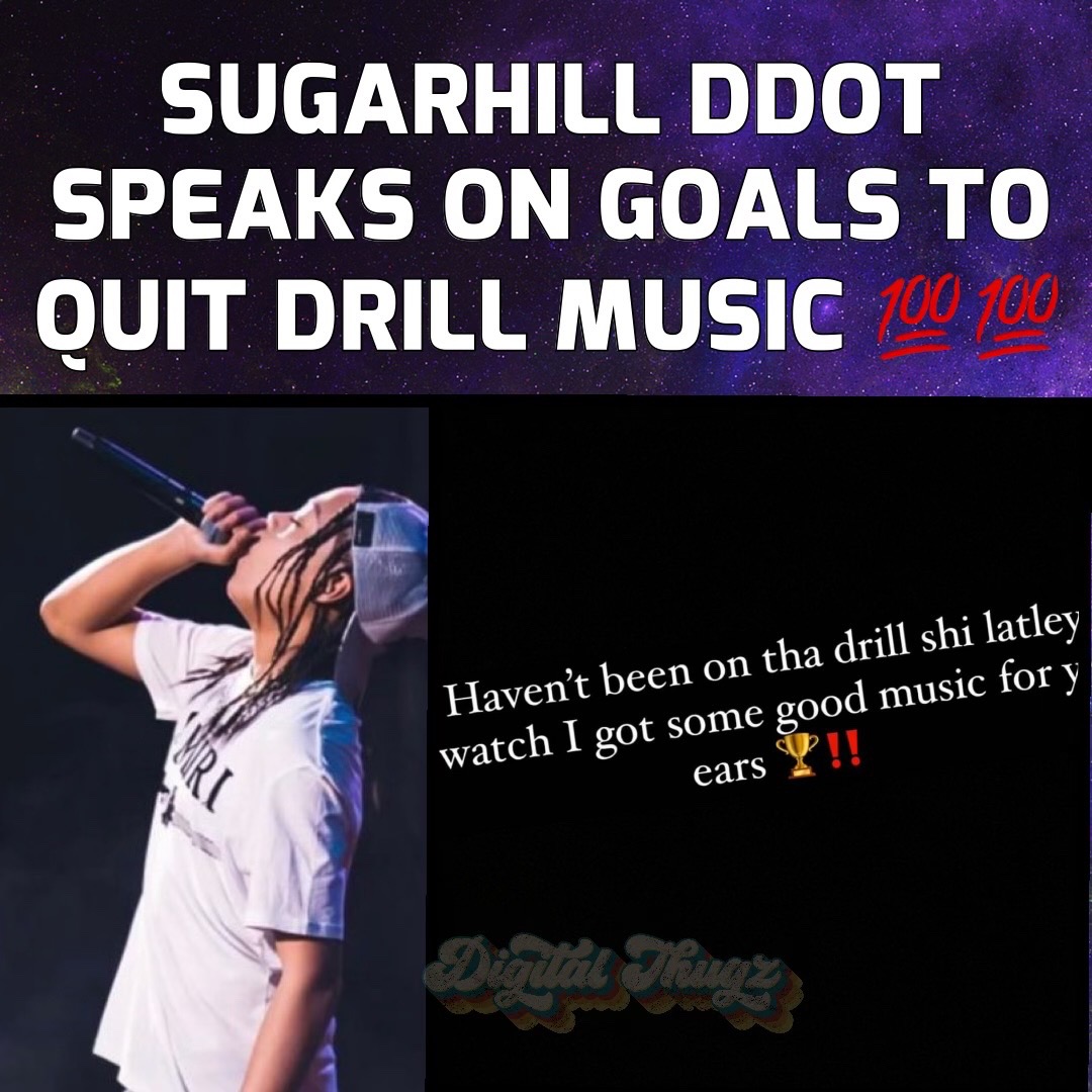 #SugarHillDDot working on new music ‼️ He speaks about goals to stray away from #DrillMusic In his new IG POST ‼️

#Bronxdrill #nydrill #Kayflock #icespice
#DDOSAMA #PLEASEDONTLACK #nychiphopnews #Hiphopnews #dthang #MurdaB #KenzoB #Digitalthugz #Sugarhillddot #pphilms