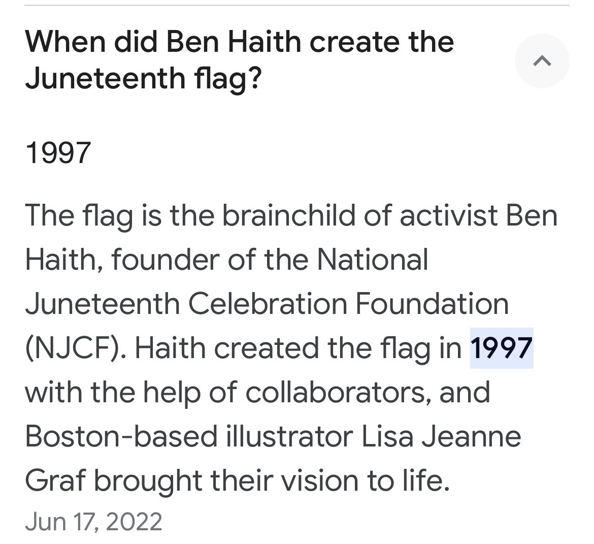 YaYaAnsley's tweet image. This beautiful Black Man, BEN HAITH,b created the Juneteenth flag in 1997 #BlackAmerican #Delineation