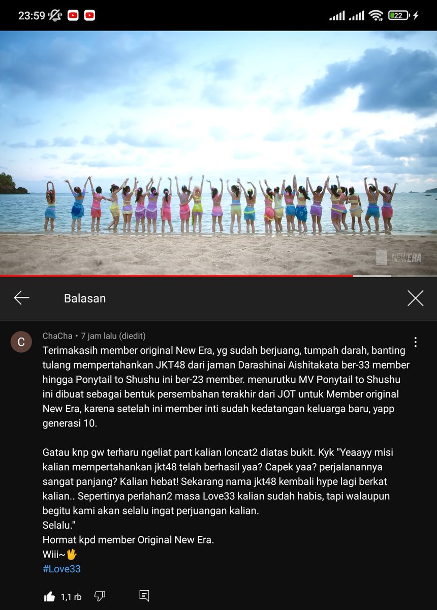 PrabuSuryaFitr1's tweet photo. Disaat banyak orang bahas mvnya gw malah kecantol sama komenan dari akun chacha ini #JKT48PonytailDanShushu https://t.co/3Ta8A1YiEw