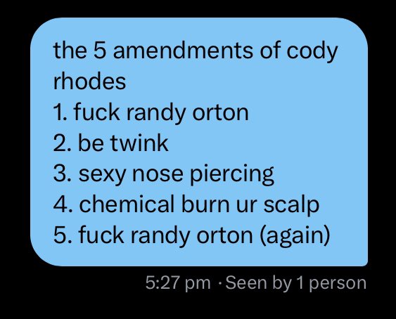 5 amendments of cody rhodes 🇺🇸🇺🇸🇺🇸🦅🦅🦅