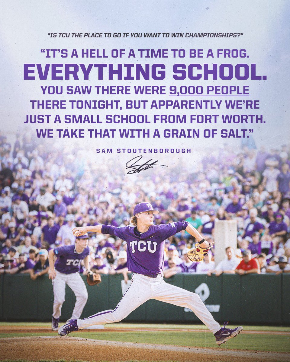 TCU_Athletics's tweet photo. We second what he said ⬇️

#GoFrogs https://t.co/n3nCAi5lOS
