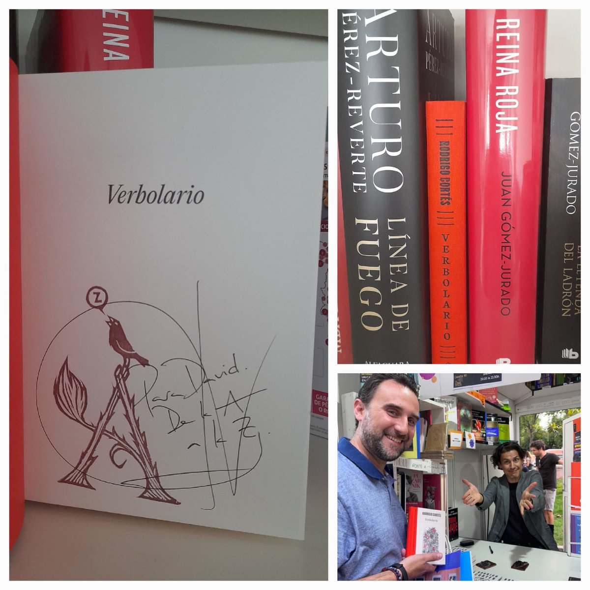davidgilpou's tweet photo. Ahí, bien guardadito, junto a Reverte y un escritor novel que se abre camino en el mundo literario. Me lo han recomendado @rodrigocortes. Lectura ligera para viajes y tiempos muertos... Un tal @JuanGomezJurado
Espero el año que viene con nuevo libro y más firmas. Abrazos. https://t.co/uuYzot0tuP