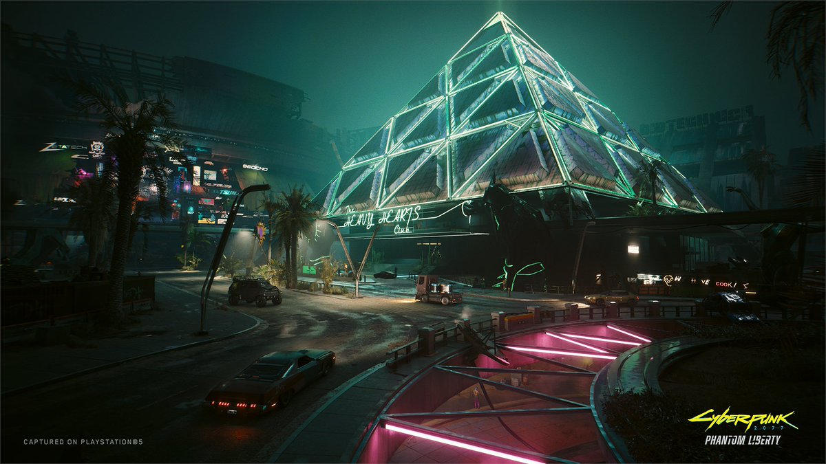 PlayStation's tweet image. Cyberpunk 2077: Phantom Liberty, the spy-thriller expansion of V's journey through Night City, drops on PS5 Sept 26.