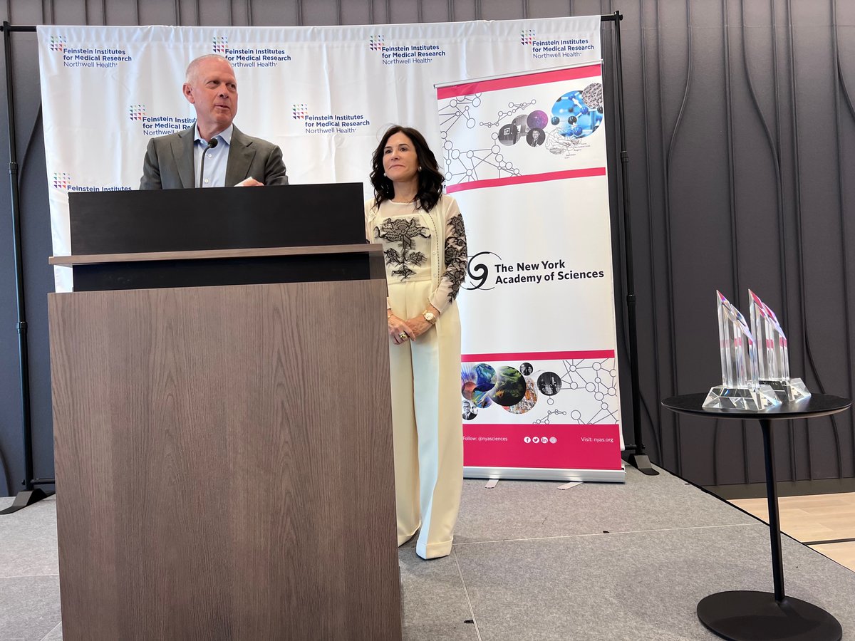 NYASciences's tweet photo. Thank you to those who joined us at the 2023 Ross Prize Symposium, presented with the Feinstein Institutes for Medical Research @NorthwellHealth &amp; @BioMedCentral's Molecular Medicine. Congratulations to the awardees @lab_hobbs! Register to view on-demand: https://t.co/BFOg104qsn https://t.co/nAKteXTjpx