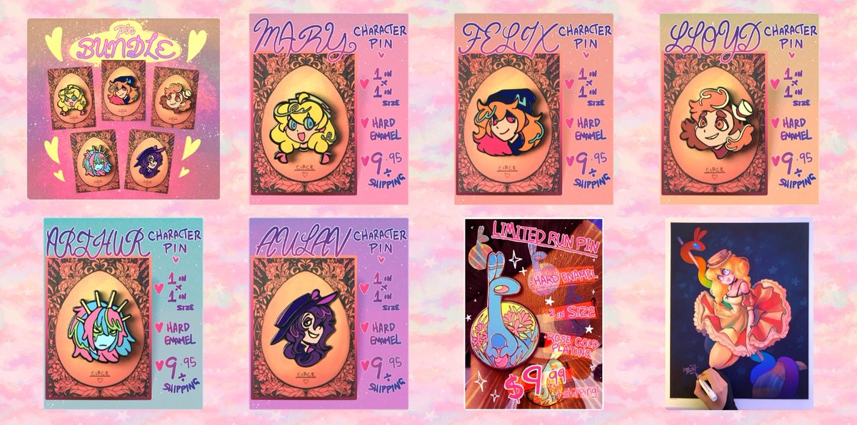 (working on a proper ad probably but in the mean time)
DEATHSITTER CHARACTER ENAMEL PINS are available in the shop
deathsitter.shop
Nabbing one supports the comic immensely, so thank you huge time if you do 💕