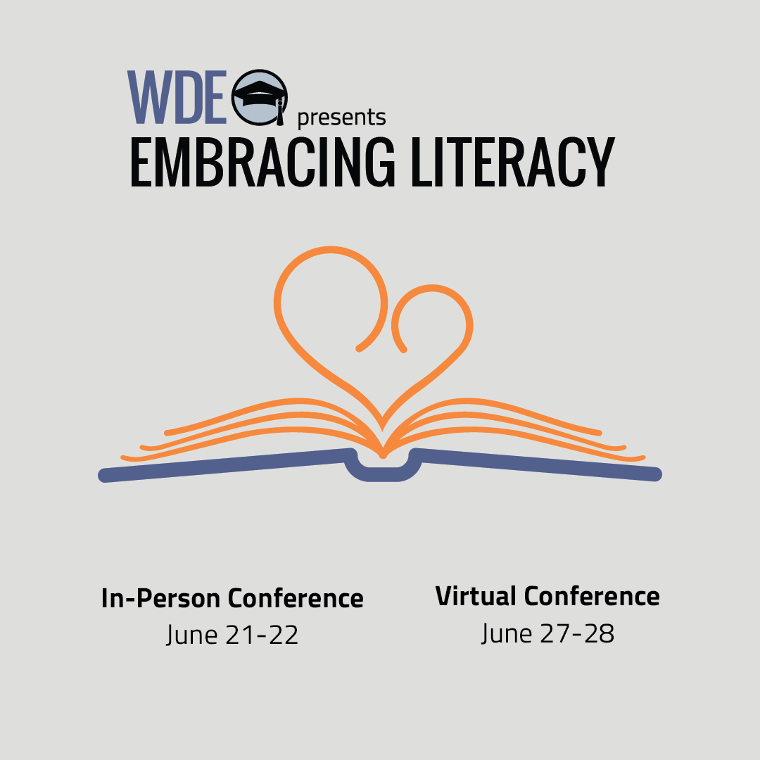 The 2023 Embracing Literacy Conference will be in-person at the Laramie High School June 21-22 and virtually on June 27-28. Participants are encouraged to attend both the in-person and the virtual dates.

Info: edu.wyoming.gov/educators/conf…

#WyDeptEd #WyomingEducation #WyoEdChat