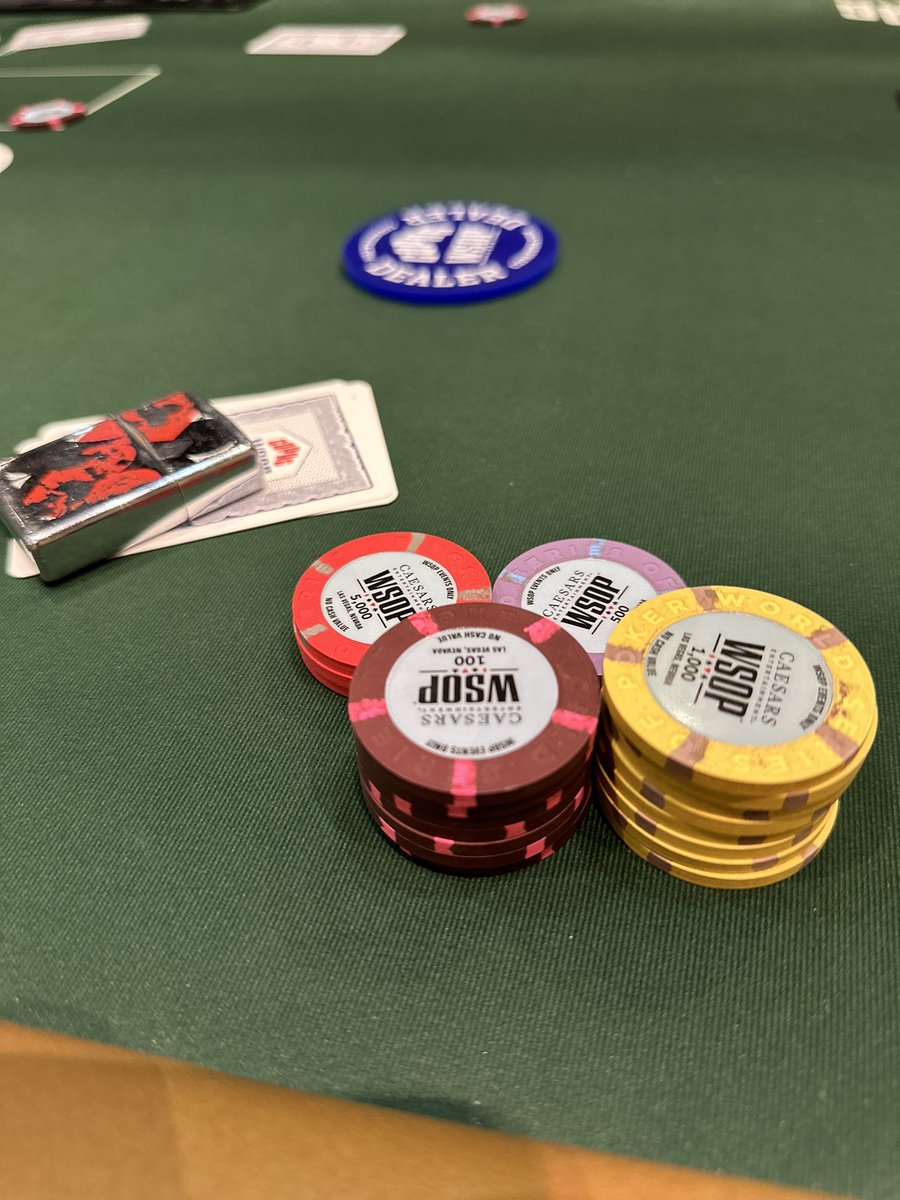 pokertvstar's tweet photo. Back in my happy place. #WSOP2023 https://t.co/wmCYy6ItQR