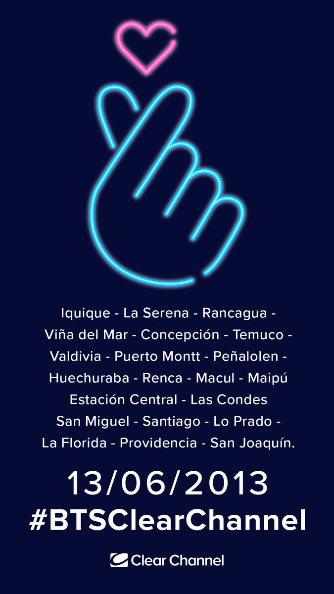 ¡ALERTA de DESAFÍO! Si el hashtag #BTSClearChannel llega a tendencias nacionales en Twitter antes de la media noche, ¡colocaremos algunas pantallas a lo largo del territorio nacional para celebrar los 10 años del debut de BTS!
¡Fighting!