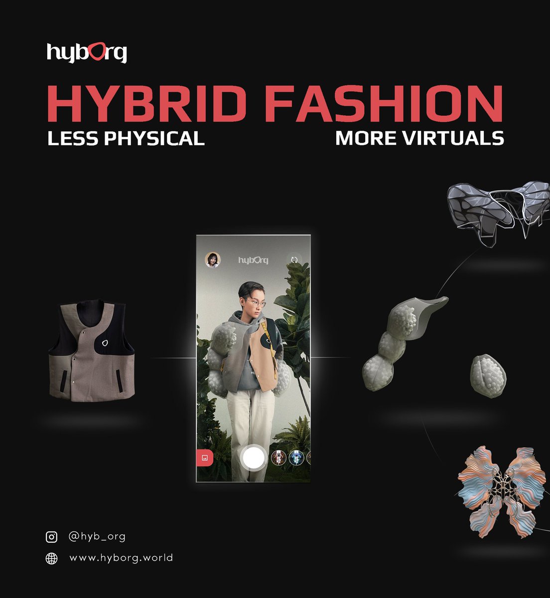 hyb_org's tweet image. Upcycled vest + 100 free virtual wearables = Limitless #zerowaste self-expression🌱 

⚡️Collect your favorite #virtualwearables for free.
⚡️ Unlock the #AR try-on feature once you mint the physical cloth. 
⚡️ Merge physical and virtual for #hybrid experience.

Collect now🔥
