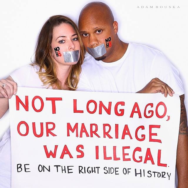 56 years ago today, the Supreme Court legalized interracial marriage in the United States. Happy #LovingDay! ❤ #NOH8