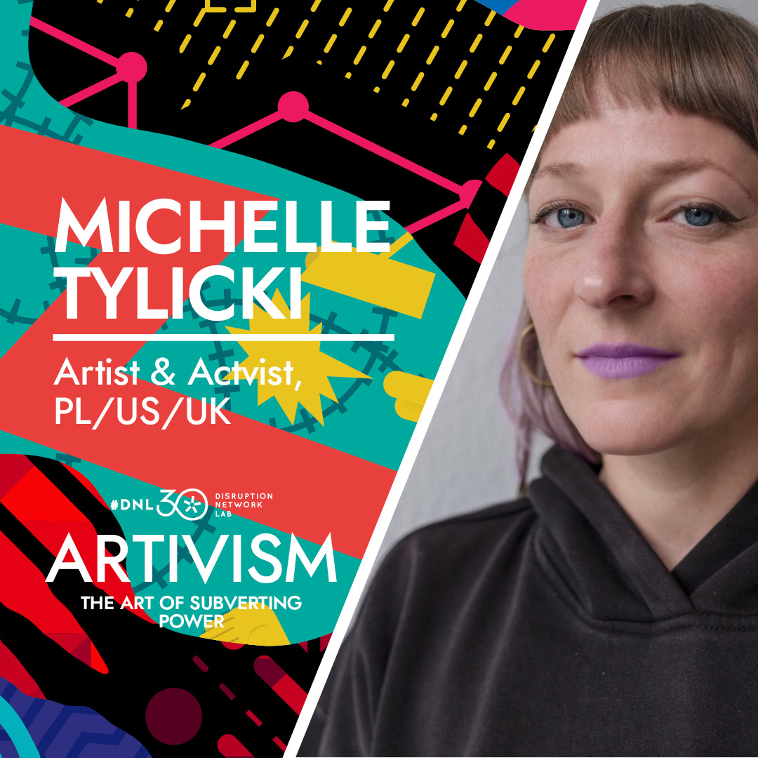 Michelle Tylicki, artist and activist, uses subversive design, direct action, and multimedia art for radical change in #climateJustice, #animalRights, #anticapitalism. 

Meet her at #ARTIVISM conference, June 23-25, in #Berlin &amp; online. 

Learn more: dnlb.org/30.