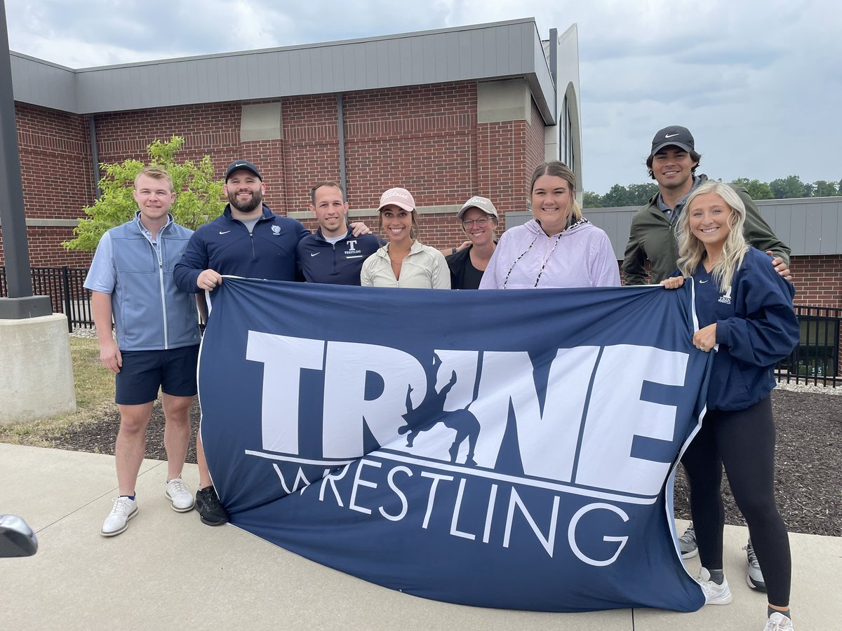 Huge thank you to our two teams that participated in the Thunder Club Golf outing last weekend. We faced some adverse weather conditions but had a blast! #TrineTough | #ICCCU