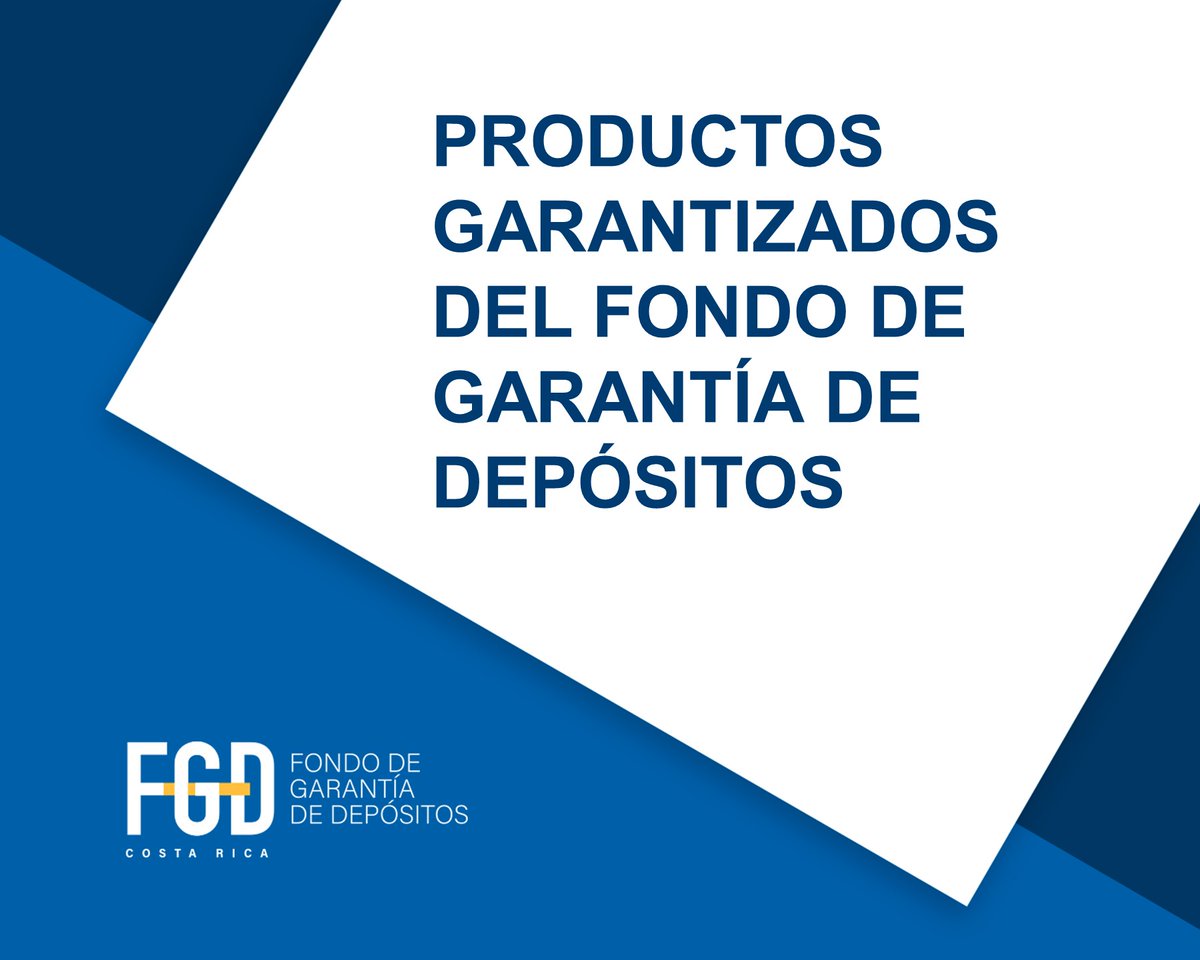 Los recursos del Fondo ofrecerán cobertura 💰 a todos los depósitos o ahorros, a la vista o a plazo fijo, que mantengan en las entidades contribuyentes las personas físicas y jurídicas.

🔹 Consulte más información del FGD en el siguiente enlace: bccr.fi.cr/fondo-garantia… ✅